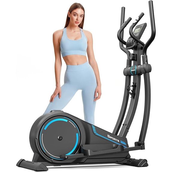 Dripex Elliptical Machine with Resistance & Pulse Sensor