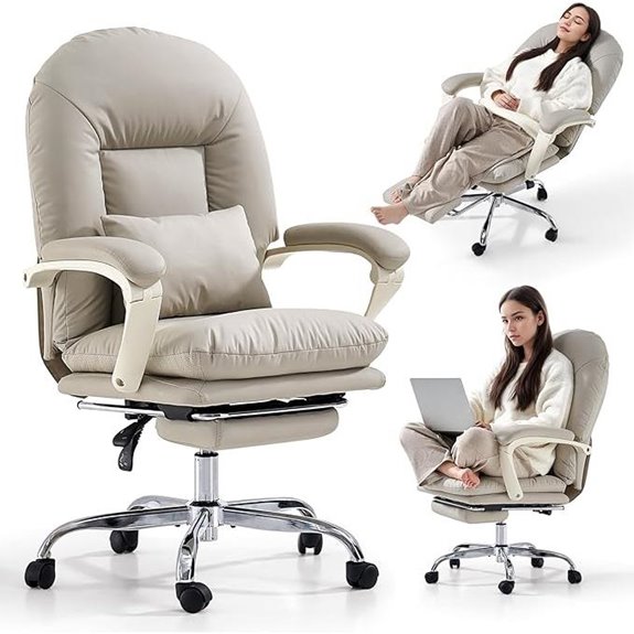 EMIAH Ergonomic Office Chair with Foot Rest