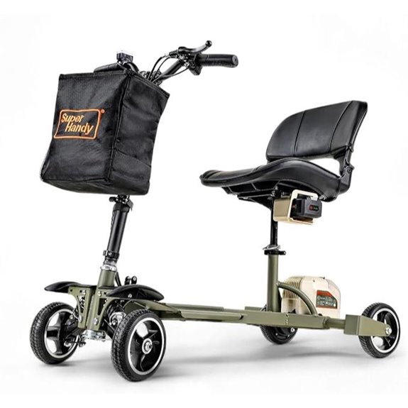 SuperHandy 4-Wheel Electric Foldable Mobility Scooter