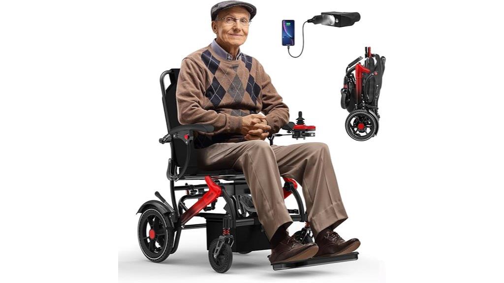 foldable adult electric wheelchair