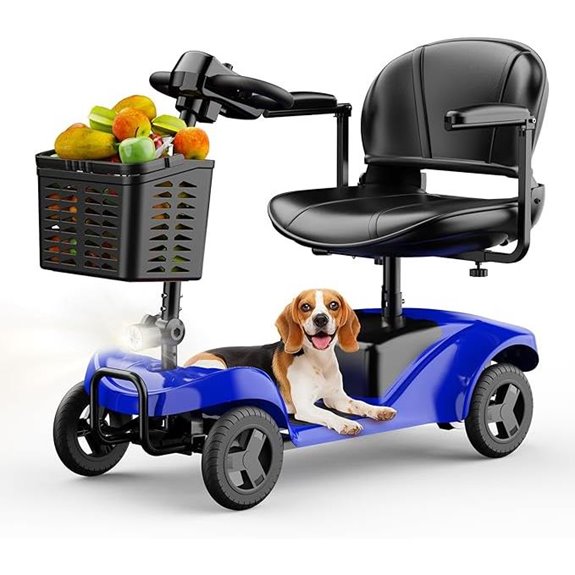 Foldable Electric Mobility Scooter with LED Lights