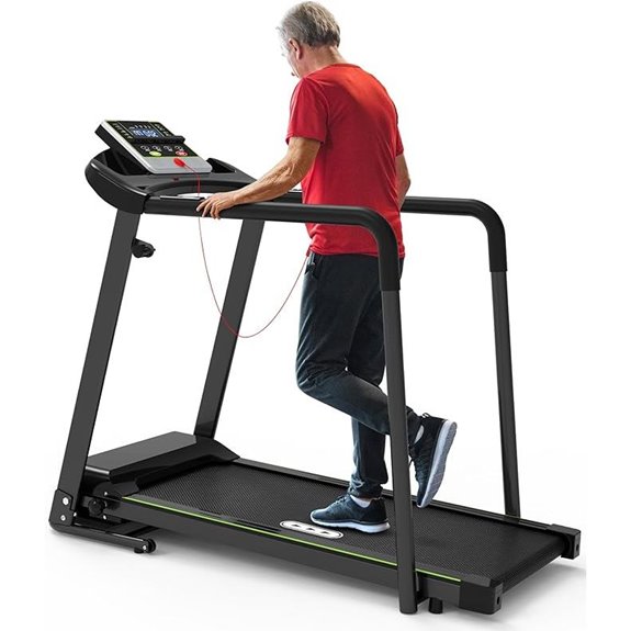 Redliro Foldable Walking Treadmill with Handrails
