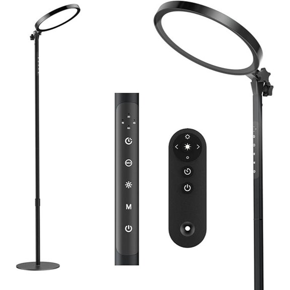 Light Therapy Lamp with Remote Full Spectrum 12