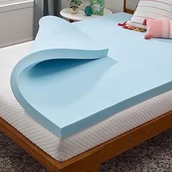 LinenSpa Gel-Infused Memory Foam Mattress Topper