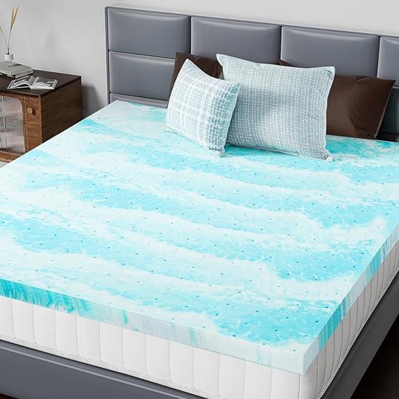 DUMOS King Gel Memory Foam Mattress Topper