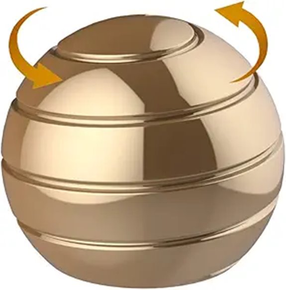 Kinetic Spinner Desk Toy Stress Relief Gold