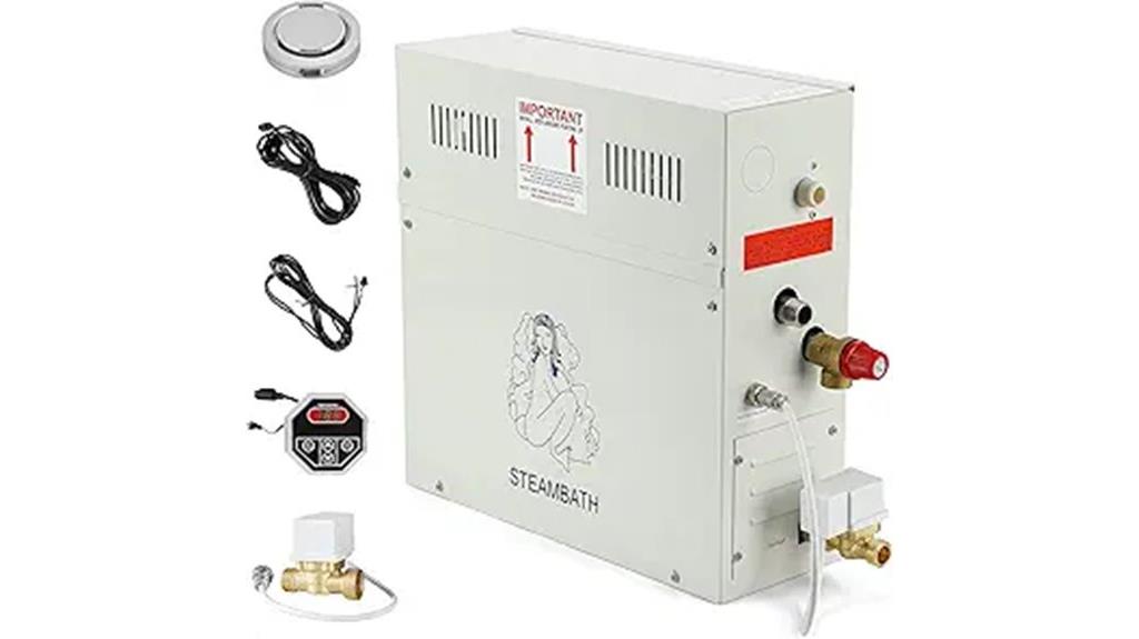 golden wall steam shower