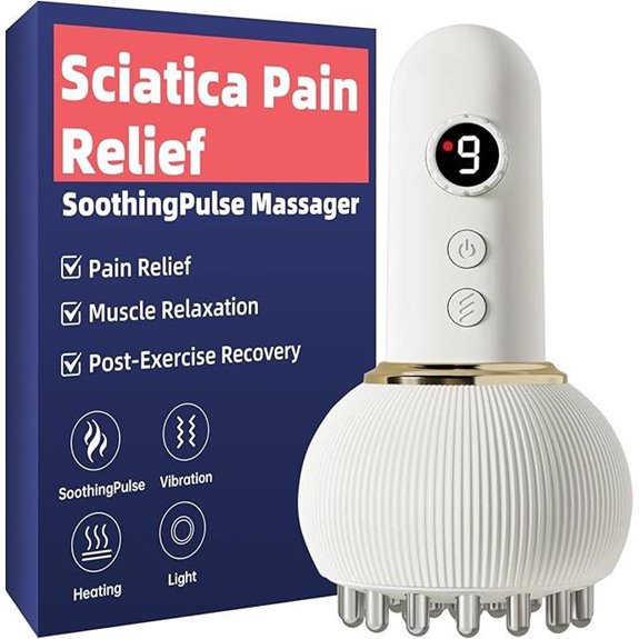 Sciatica Relief Massager with Heat & Light Therapy