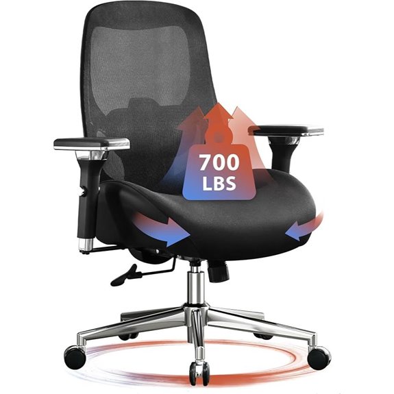 BOSMILLER Heavy-Duty Ergonomic Office Chair with Lumbar
