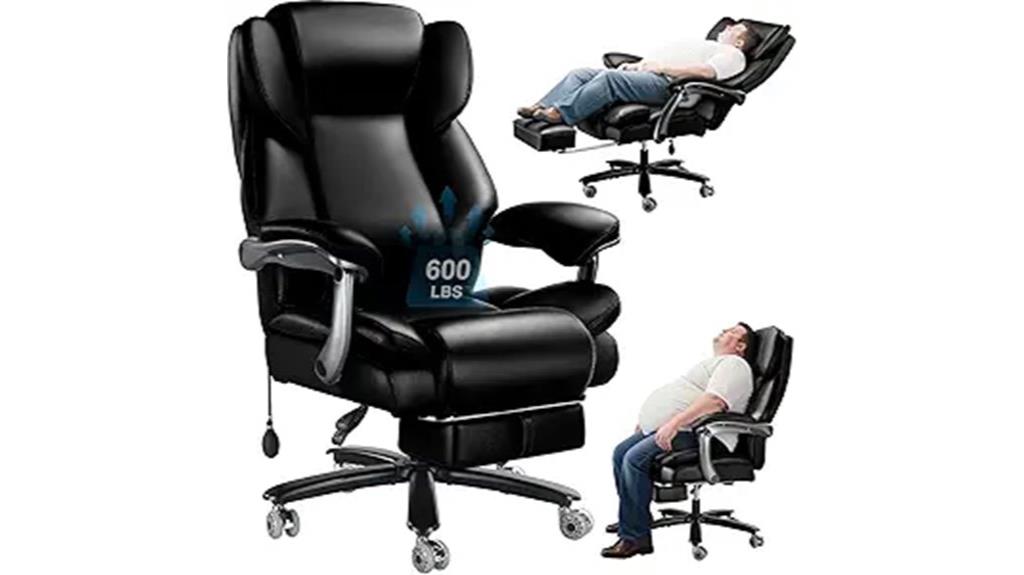 heavy duty lumbar office chair