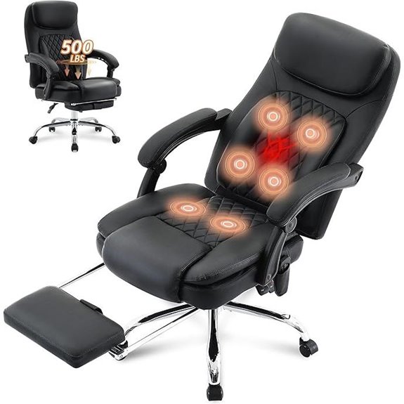 500LBS Massage Office Chair with Vibration and Heat