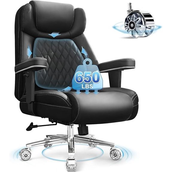 Heavy Duty Big & Tall Office Chair with Lumbar