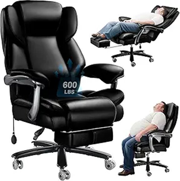 Heavy Duty Big & Tall Office Chair with Lumbar Support