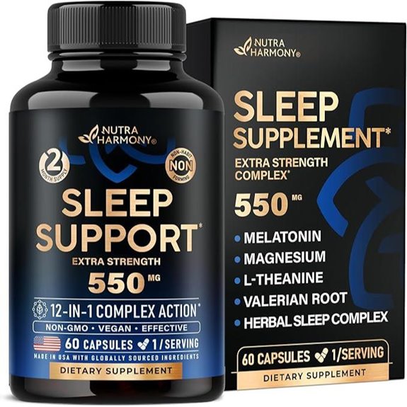 Natural Sleep Aid Supplement with Melatonin & Valerian