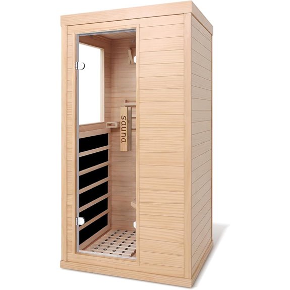 Infrared Sauna Room for Home Use 1350W Hemlock