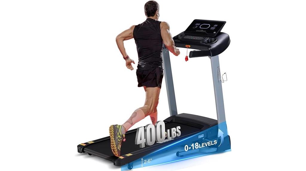 home incline treadmill capacity