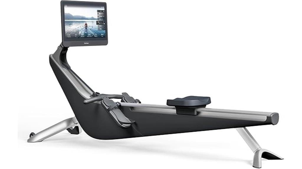 hydrow rowing machine screen