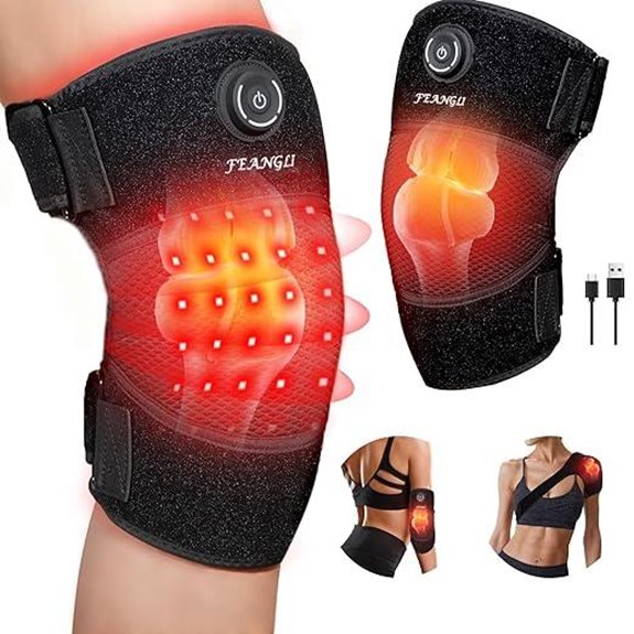 Heated Infrared Knee Wrap for Pain Relief