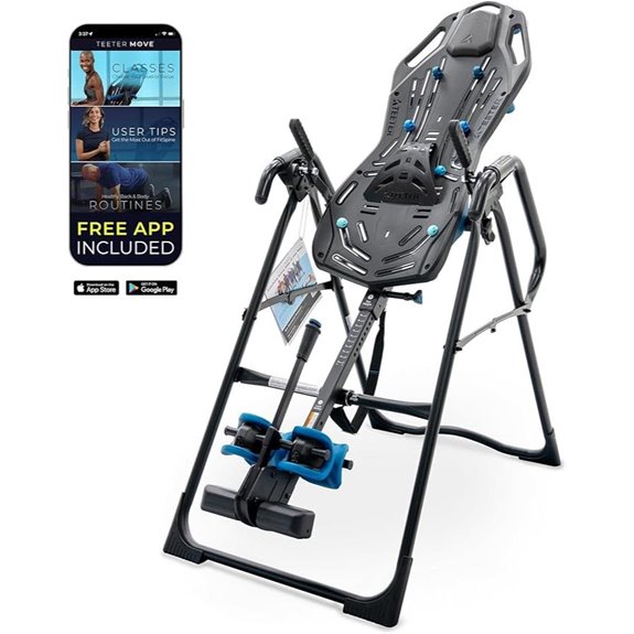 inversion table with accessories