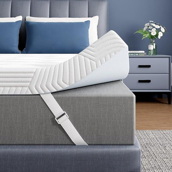 ELEMUSE King Gel Memory Foam Mattress Topper