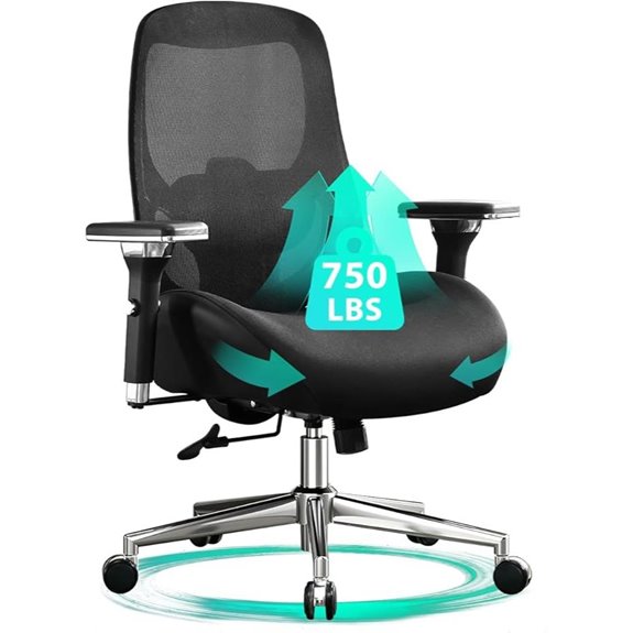 Big and Tall Office Chair with Lumbar Support