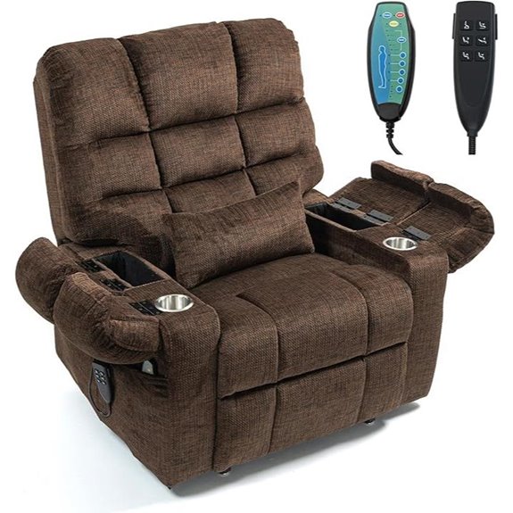 Oversized Zero Gravity Power Recliner with Massage and Heat