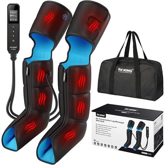FIT KING Air Compression Leg Massager with Heat