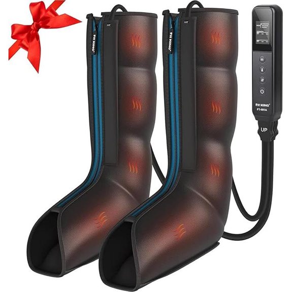 FIT KING Leg Massager with Heat & Compression