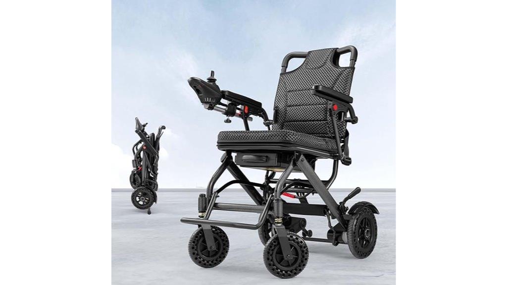 lightweight foldable portable wheelchair