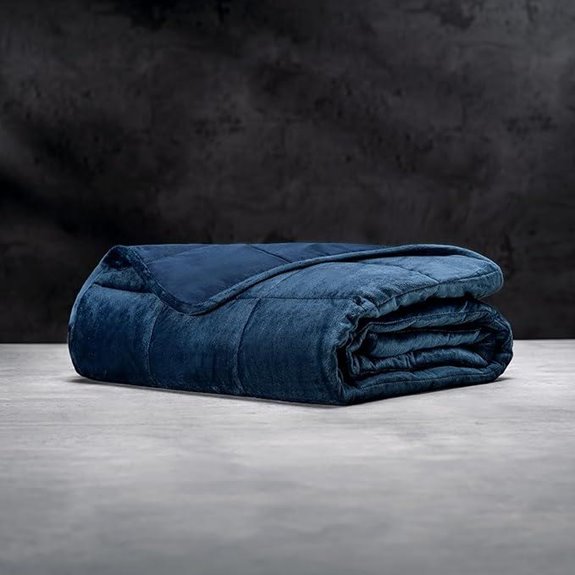 LUXOME Weighted Blanket with Cooling Cover 15 lbs