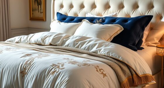 luxury king bed bedding