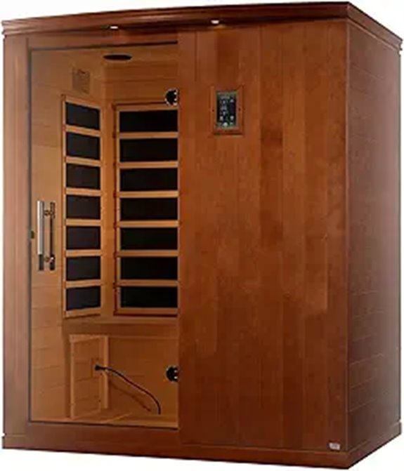 Madrid Elite 3-Person Infrared Sauna with Bluetooth