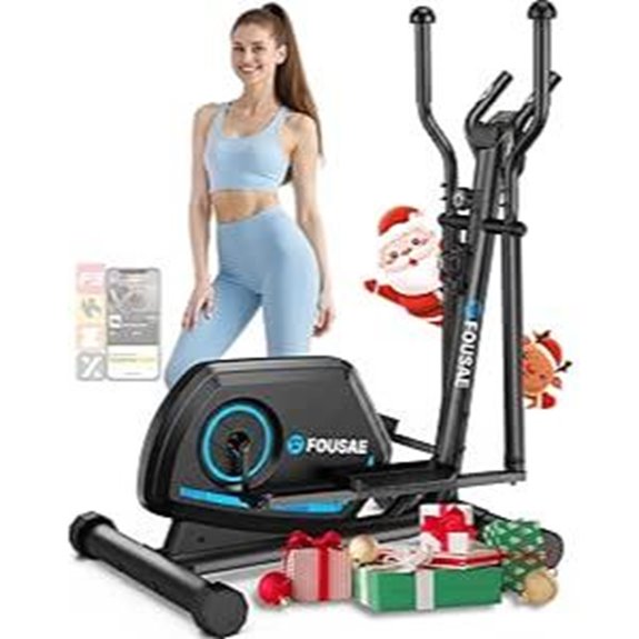 Elliptical Exercise Machine with Magnetic Resistance and App Support
