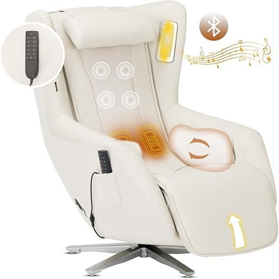 COLAMY Zero Gravity Massage Chair with Heat and Bluetooth