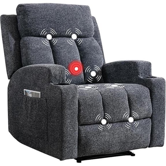 CANMOV Recliner Chair with Massage & Heat