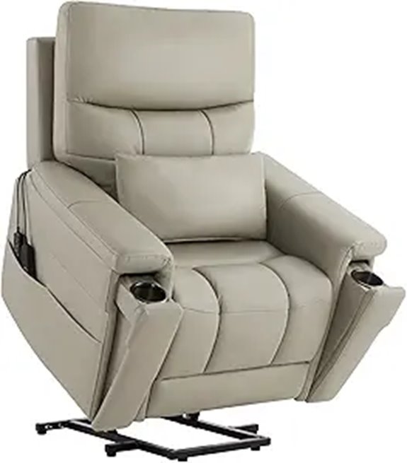 CHITA Power Recliner Chair with Massage & Heat