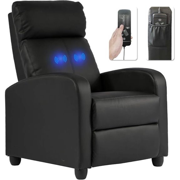 BestMassage Recliner Chair with Massage & Lumbar Support