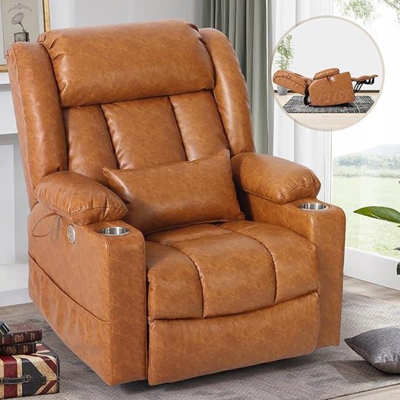 ABCASA Zero Gravity Recliner with Massage & USB