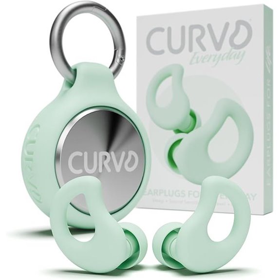 CURVD Earplugs & Case Clip Bundle (Mint)
