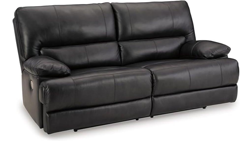 modern leather reclining sofa