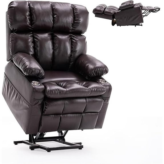 Dual Motor Power Lift Recliner with Massage Heat