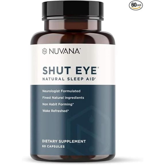 Shut Eye Natural Sleep Aid Supplement (60 Capsules)