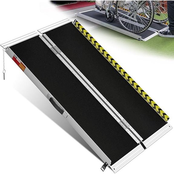 non slip aluminum wheelchair ramp