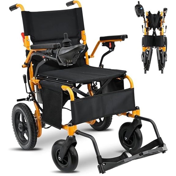 Zygenair Electric Wheelchair for Adults (Orange)