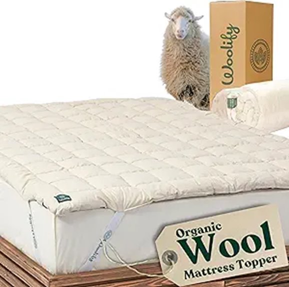 Organic Merino Wool Mattress Topper (Full)