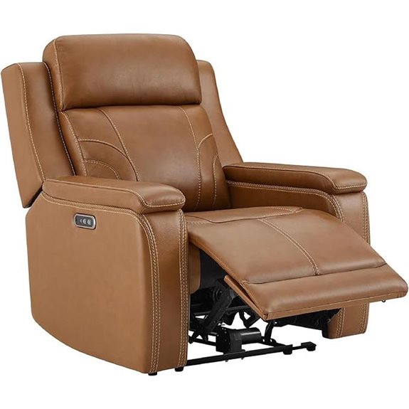 Watson & Whitely Oversized Leather Recliner with Power