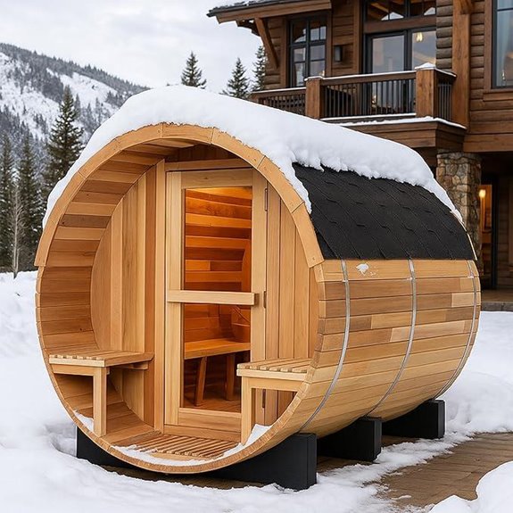 Customize Outdoor Barrel Sauna with Options
