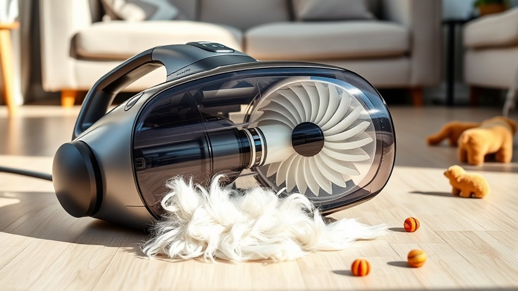 pet hair vacuum priorities