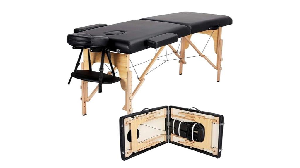 portable adjustable massage table