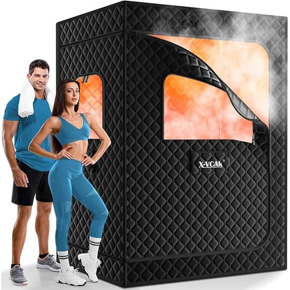 Portable 2-Person Sauna with Chairs and Steamers